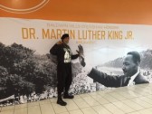 Eziokwu in Front of MLK Mural